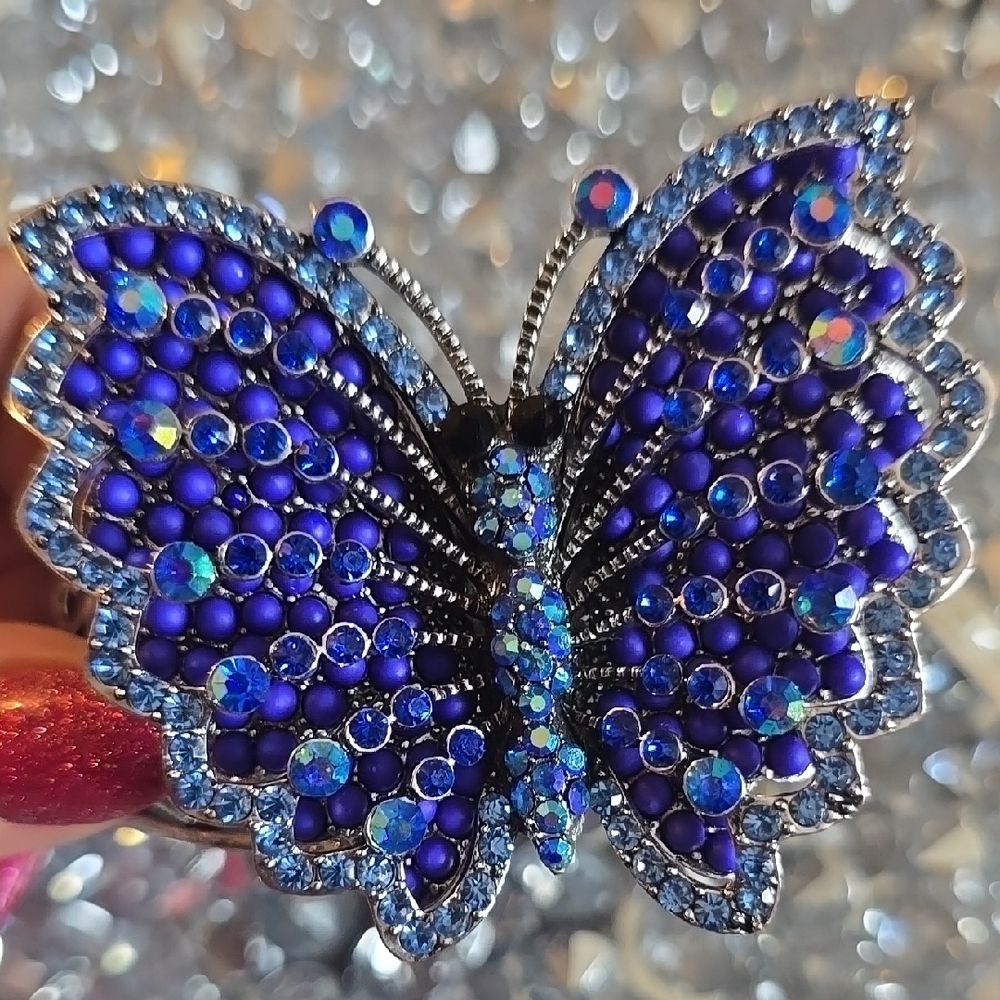 Elegant Blue Butterfly Jewelry